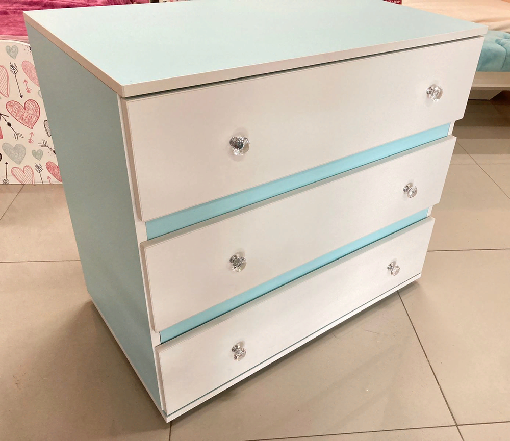 Комод Тифани КМ-07 кенди/белый