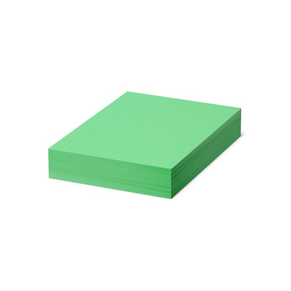 Бумага цветная BRAUBERG, А4, 80 г/м2, 500 л., интенсив, зеленая, для офисной техники, 115213