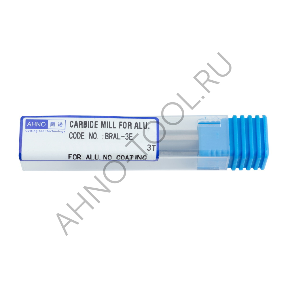 Фреза твердосплавная 12мм (L=75, l=32, хв=12) Z3 45° по алюминию и цвет.металлам BRAL-3E-D12.0 AHNO