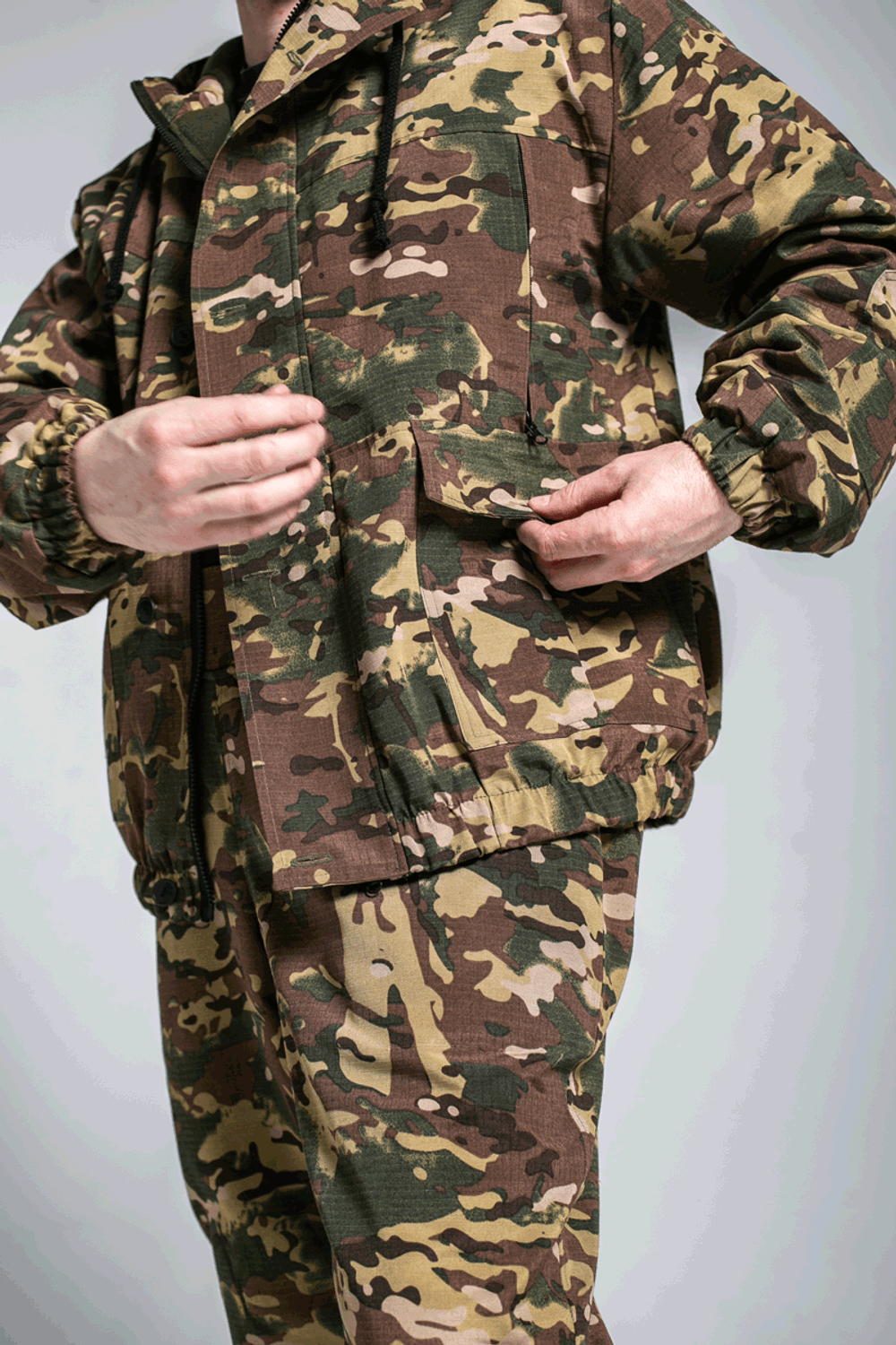 Костюм демисезонный на флисе камуфляжный «ОСЕНЬ-1» (Горка) Мультикам