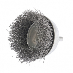 Щетка для дрели, 50 мм, "чашка" со шпилькой, витая проволока 0.3 мм Сибртех 744757