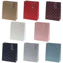 GAEM Пакет подарочный M (бумага 210г/м2, блок 12шт), L26 W12 H32 см, 8в.