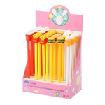 Ручка гелевая, пиши-стирай, Basir, синие чернила, серия "Фаст-Фуд", корпус с резиновой фигуркой