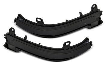 Повторители указателей поворота в зеркала для BMW 1 / 2 / 3 / 4 / X1 LED динамические темные