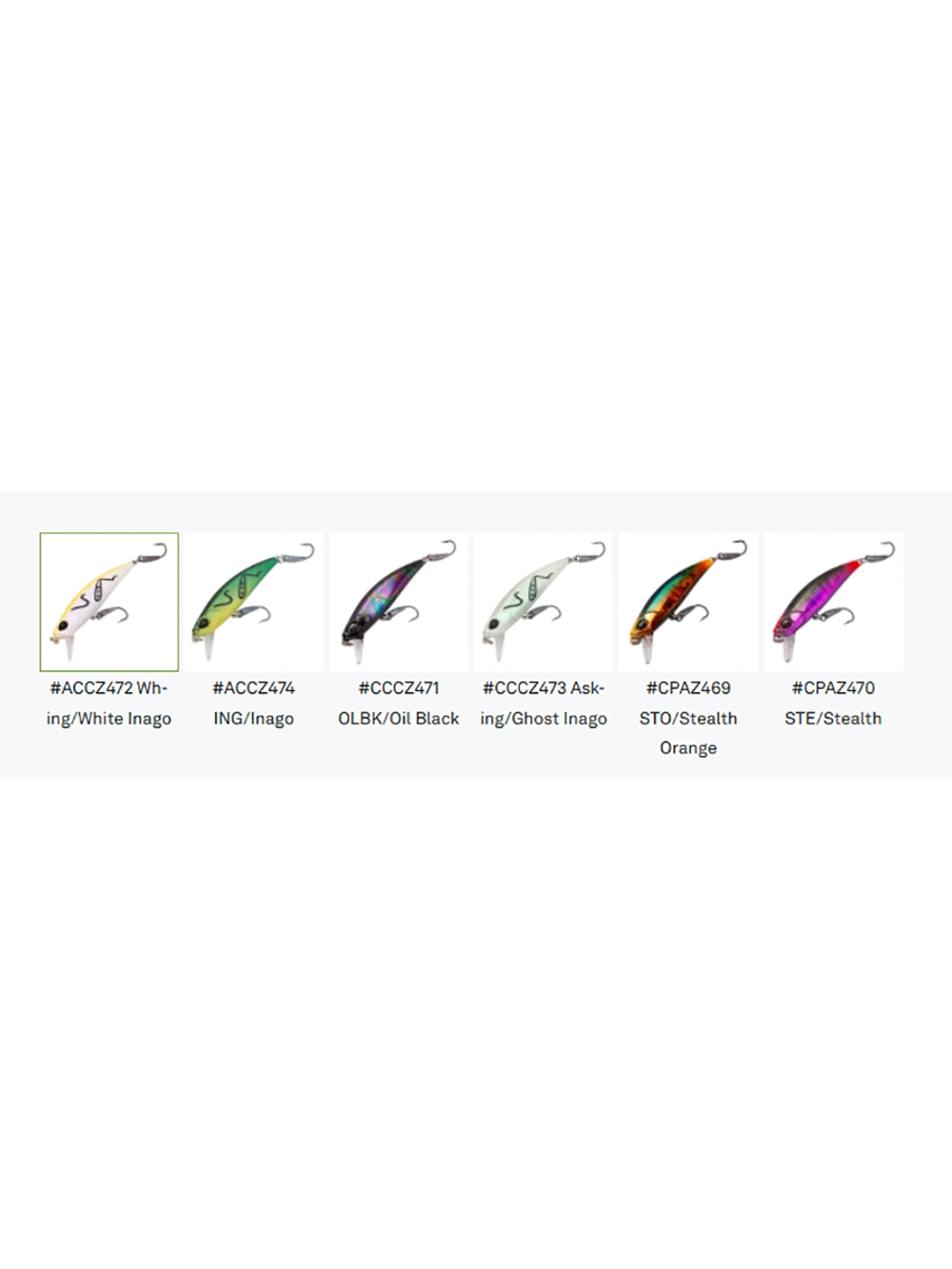 Воблер DUO Spearhead Ryuki 51 S D3, ACCZ472 Wh-ing/White Inago