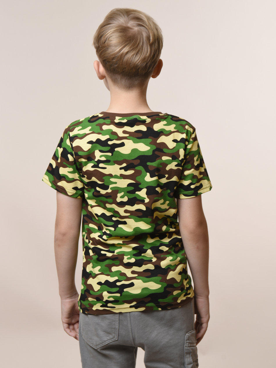 Футболка для мальчика камуфляжная