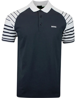 Теннисное поло BOSS x Matteo Berrettini Paule 3 Polo Shirt - dark blue