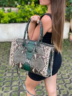 Женская сумка из змеиной кожи BG-490