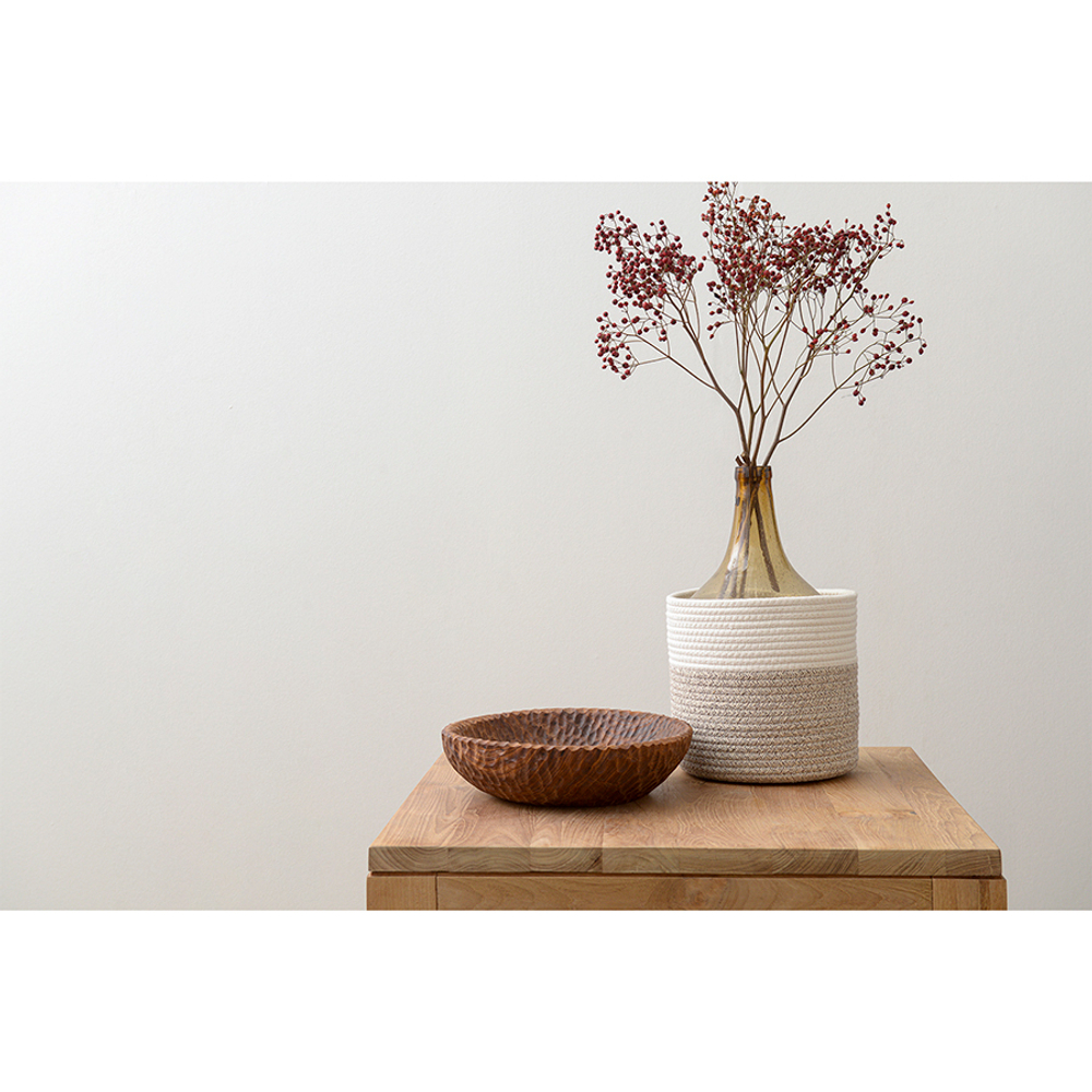 Кашпо Bergenson Bjorn Nygard 20х19см светло-бежевое