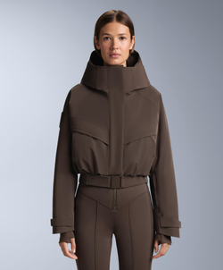 Oysho Водостойкий комбинезон Primaloft® SKI Performance, темно-коричневый