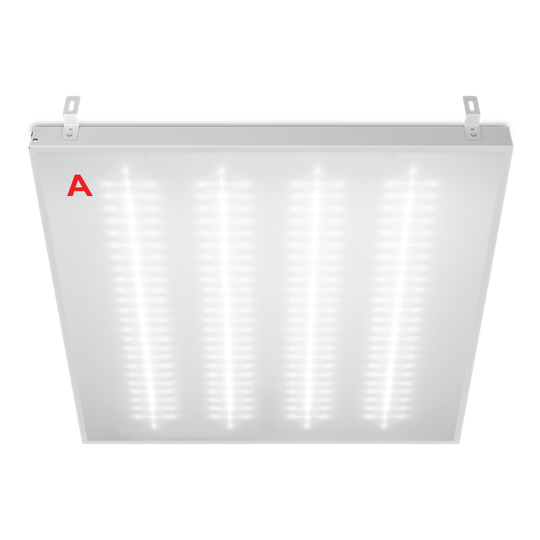 Светильник ГРИЛЬЯТО ДВО02-052 с БАП EM3 36Вт 6500К IP40 Микропризма 4400лм 588х588х40мм WOLTA PRO