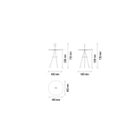 Стол журнальный круглый ENZA HOME PIEDRA EH20231