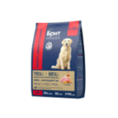 Корм для собак сухой BRIT PREMIUM с курицей для взрослых собак "Dog Adult Large and Giant", 3кг