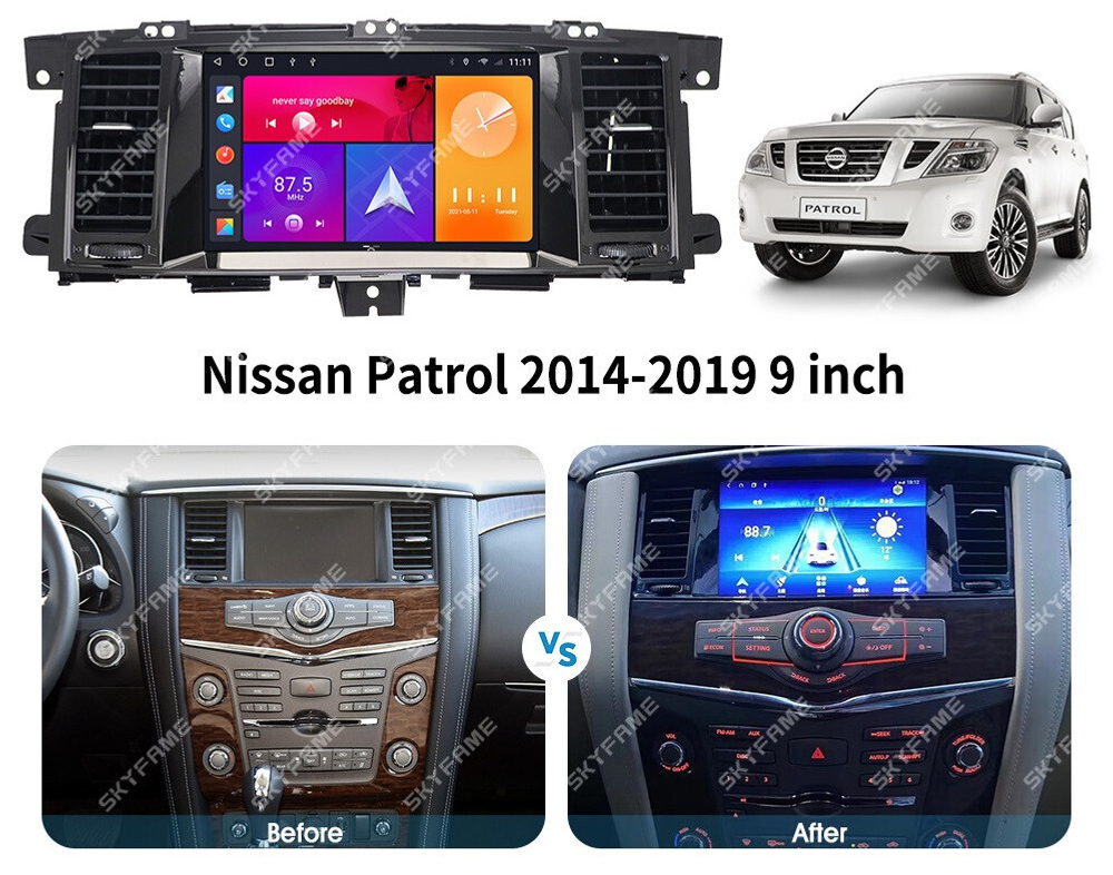 Магнитола Nissan Patrol Y62, Infiniti QX56/QX80 2010-2019 (поддержка Bose, 360 и мониторов) - Carmedia EW-9222 IPS, Android 10, 8 ядер (TS18), 4G SIM-слот