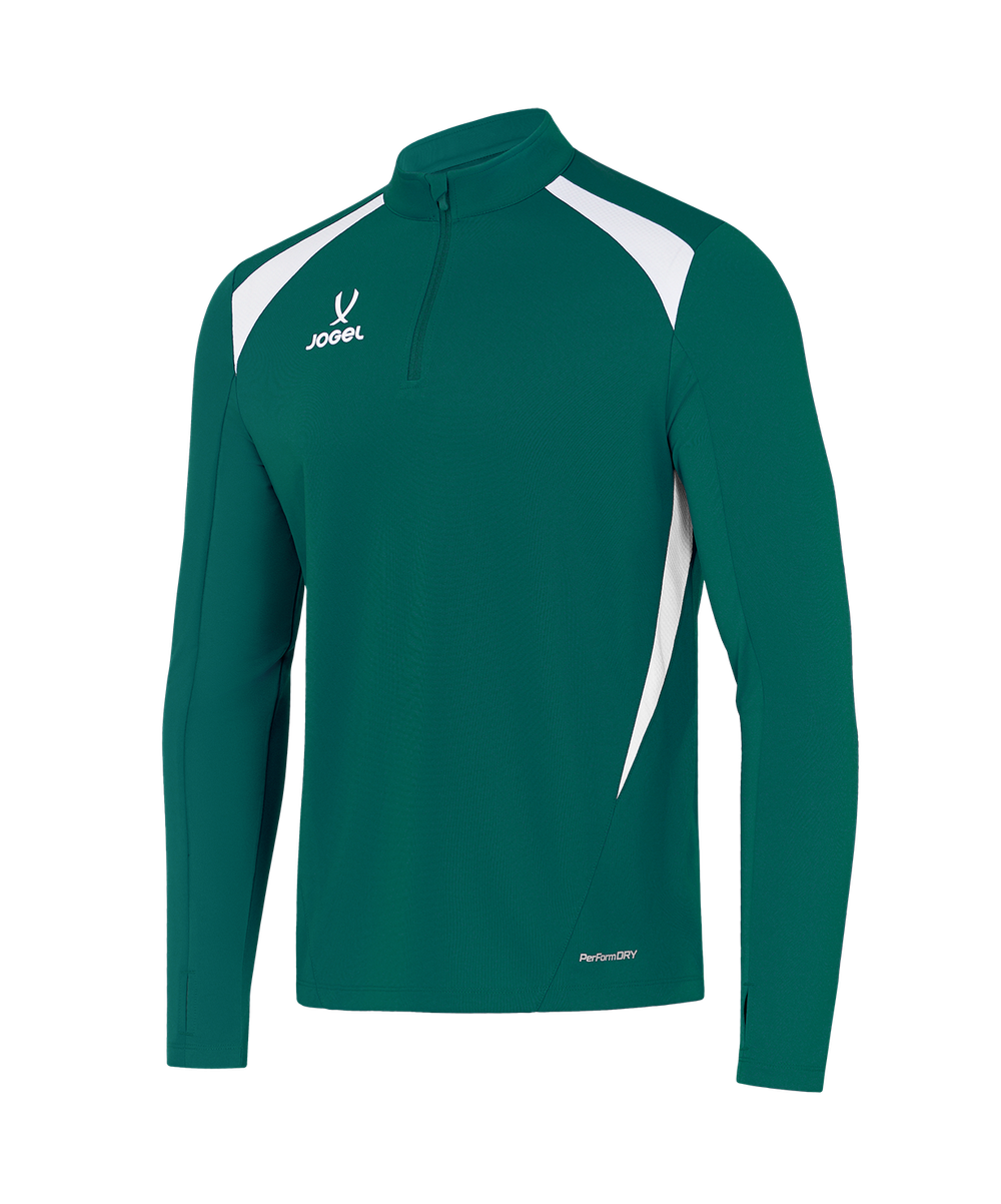 Джемпер тренировочный Jogel DIVISION PerFormDRY Training 1/4 Zip Top-K, темно-зеленый N4