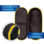 Пенал-футляр BRAUBERG 1 отделение органайзер полиэстер 22x9x5 см "Smile OFF" (2 штуки в упаковке)