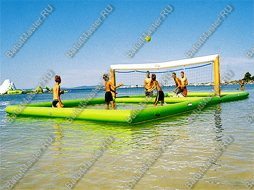 Водный надувной аттракцион «Футбольное, волейбольное поле на воде» 8×4×2 м