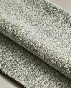 Zara Home - Хлопковое банное полотенце с отделкой overlock, зеленый, 50х90 см