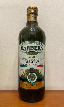 Оливковое масло Barbera Extra Virgin Filtrato, 1 л, Италия- Сицилия