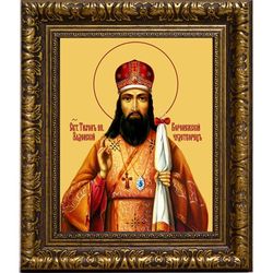 Тихон Задонский, Воронежский Святитель. Икона на холсте.