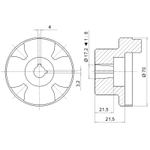 Полумуфта SGEA21FS200