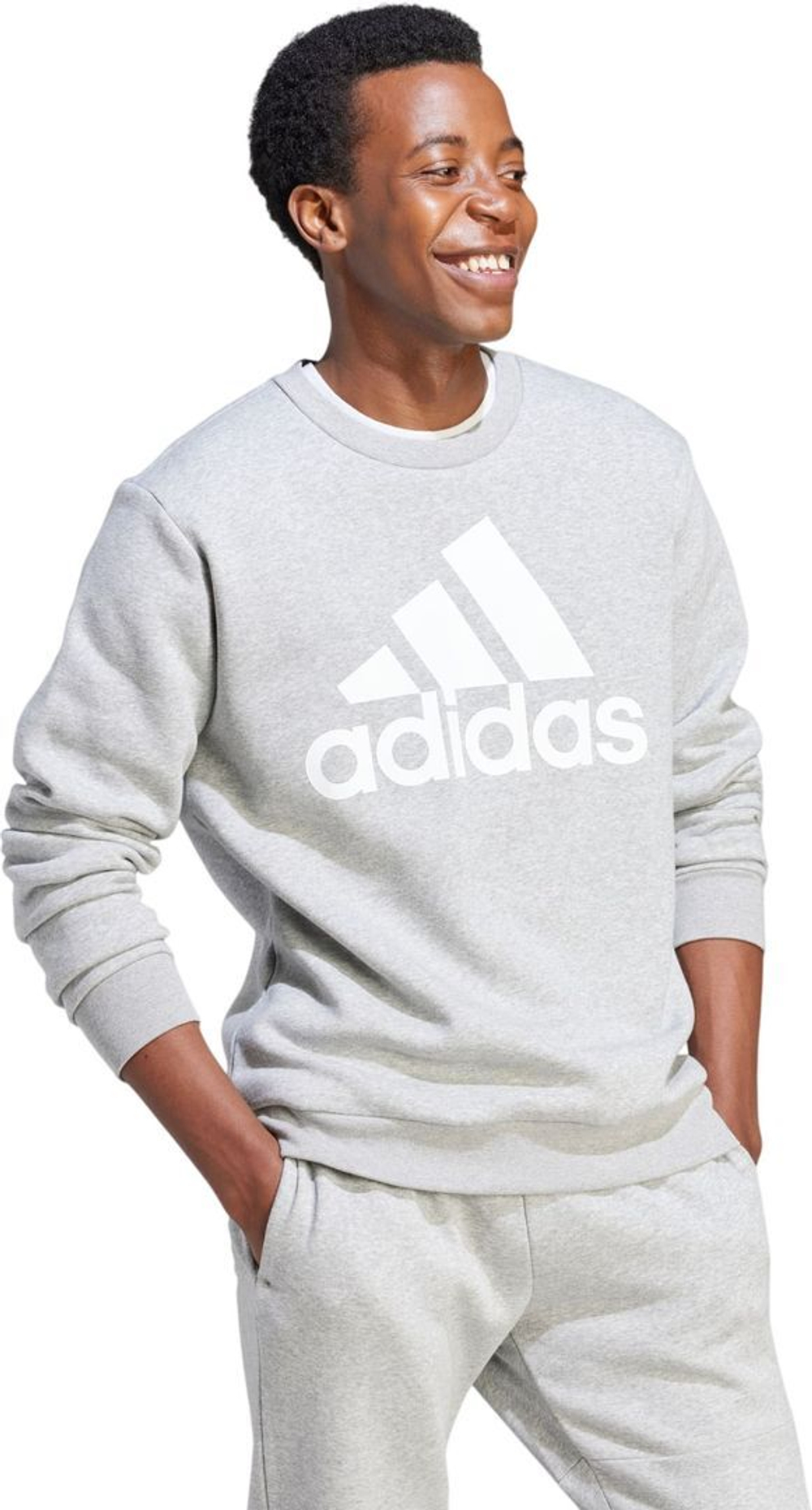 Толстовка Adidas M BL FL SWT серый