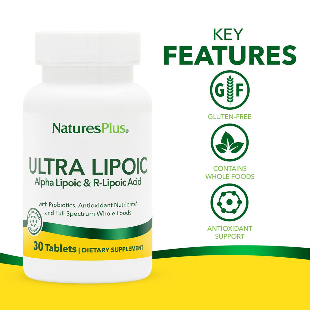 NaturesPlus, Ultra Lipoic, 30 таблеток