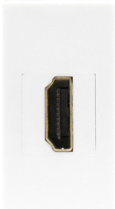 Розетка HDMI,  1мод.,  бел. (22.5х45мм)