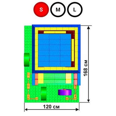 Набор GigaBloks 10: Домик на платформе