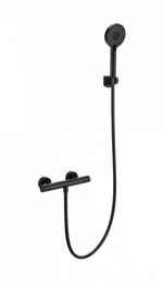Смеситель для душа с термостатом WONZON & WOGHAND INN 5, Черный матовый (WW-B2063-A-MB)