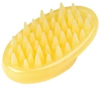 Щетка Grodo силиконовая для кошек и собак  10.5x7cм Желтая
