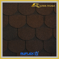 Гибкая черепица Ruflex Ornami R-O-4 Темный шоколад, 3 м2/уп.