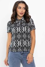 Поло Тренди (черное/узор) Б14093-10М LT Collection