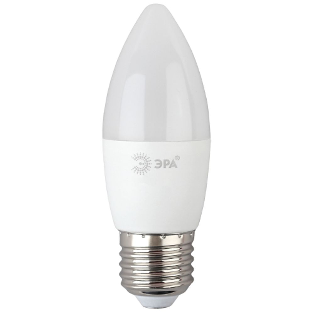 Лампа светодиодная ЭРА RED LINE LED B35-8W-865-E27 R 8Вт свеча холодный дневной свет Е27 | Лампы cветодиодные Свеча (B/C)