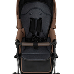 Детская коляска Roan Bass Next Classic d14 2.0 3 в 1 с автокреслом Tutis Elo Lux EduSky Black BSNC/91/2 Mocha Mousse/Black/руч.Cappuccino