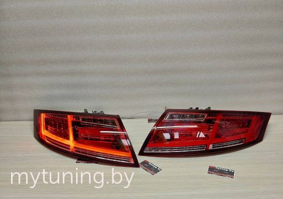 Задние фонари red white led bar для Audi TT 8J