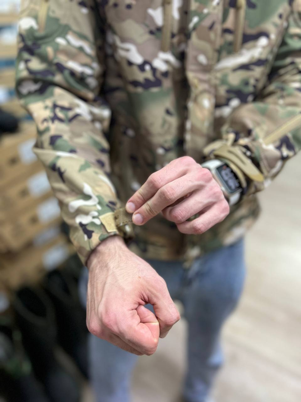 Куртка тактическая softshell мультикам