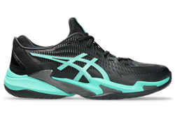 Мужские теннисные кроссовки Asics Court FF 3 - black/aurora green