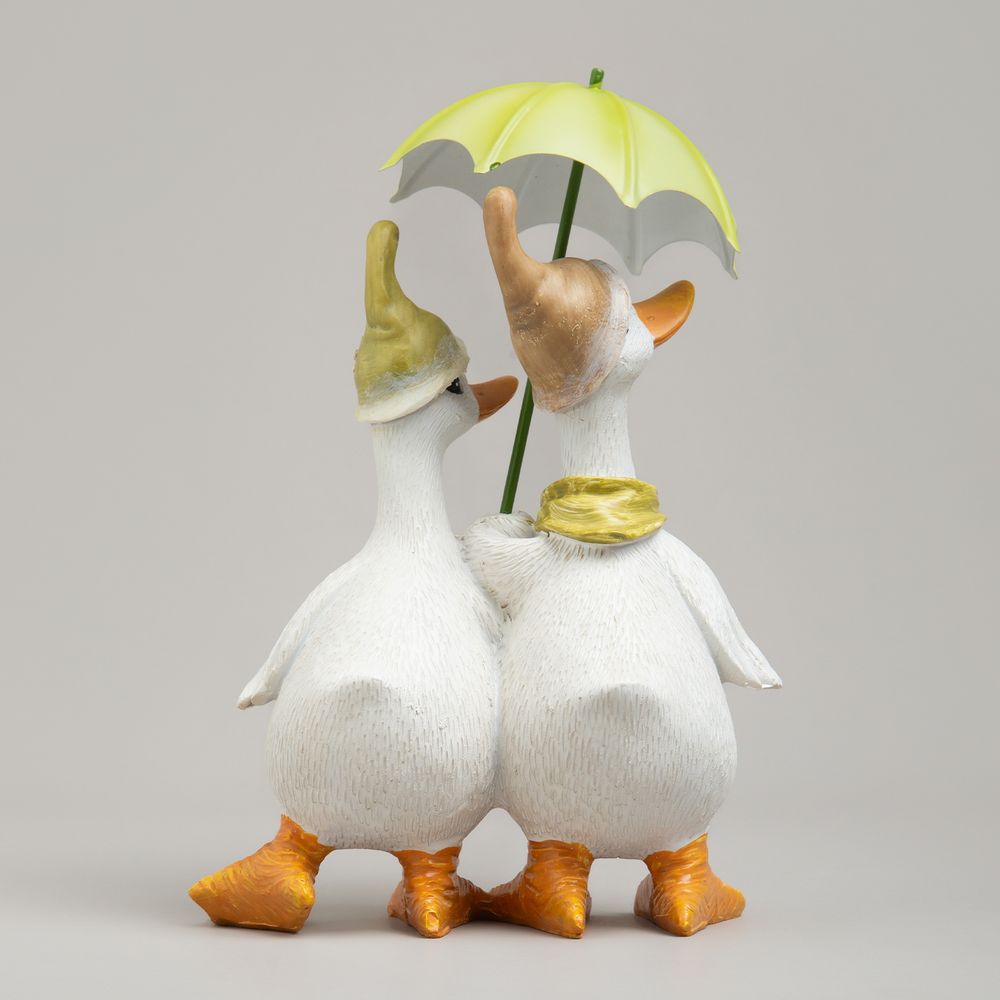 СТАТУЭТКА "УТОЧКИ ПОД ЗОНТИКОМ" 15Х10Х21,5 СМ