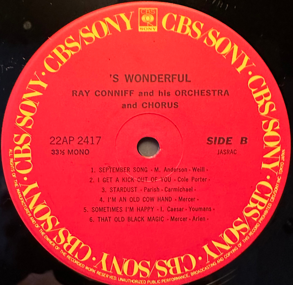 Ray Conniff - 'S Wonderful! (Япония 1982г.)