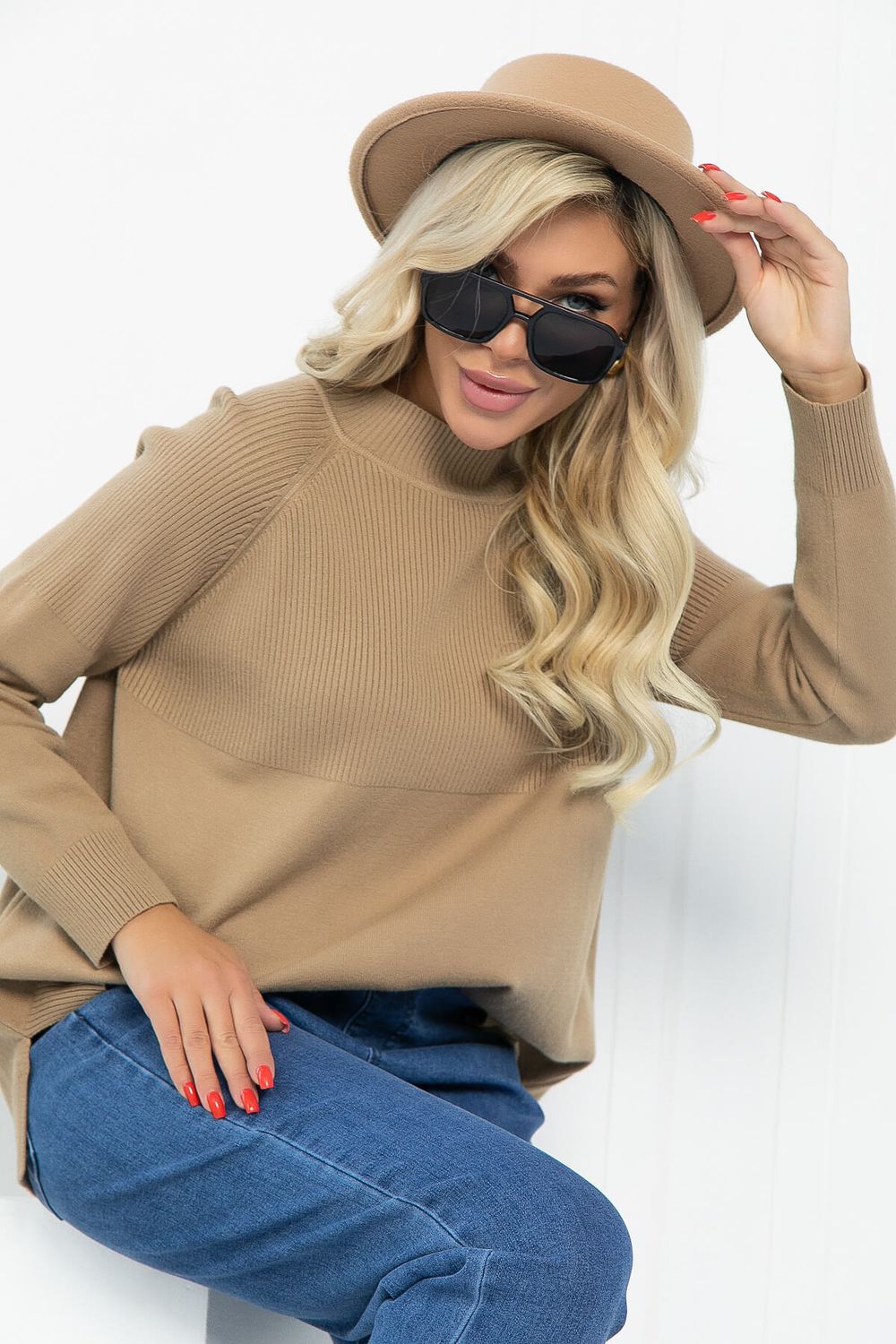 Джемпер Амбассадор (зелено-коричневый) Б12897-12М LT Collection