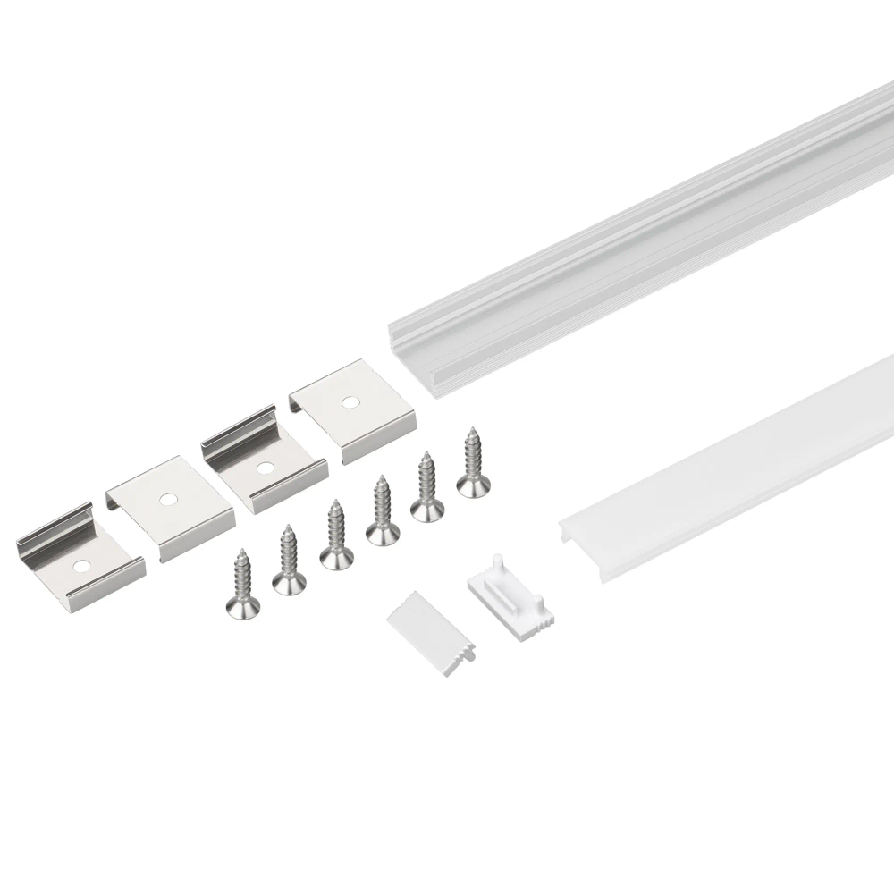 Профиль с экраном SL-SLIM-H7-2000 ANOD+OPAL (Arlight, Алюминий) 036834