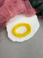 Шнур для плетения браслетов 0,6 мм, Желтый (5 м)