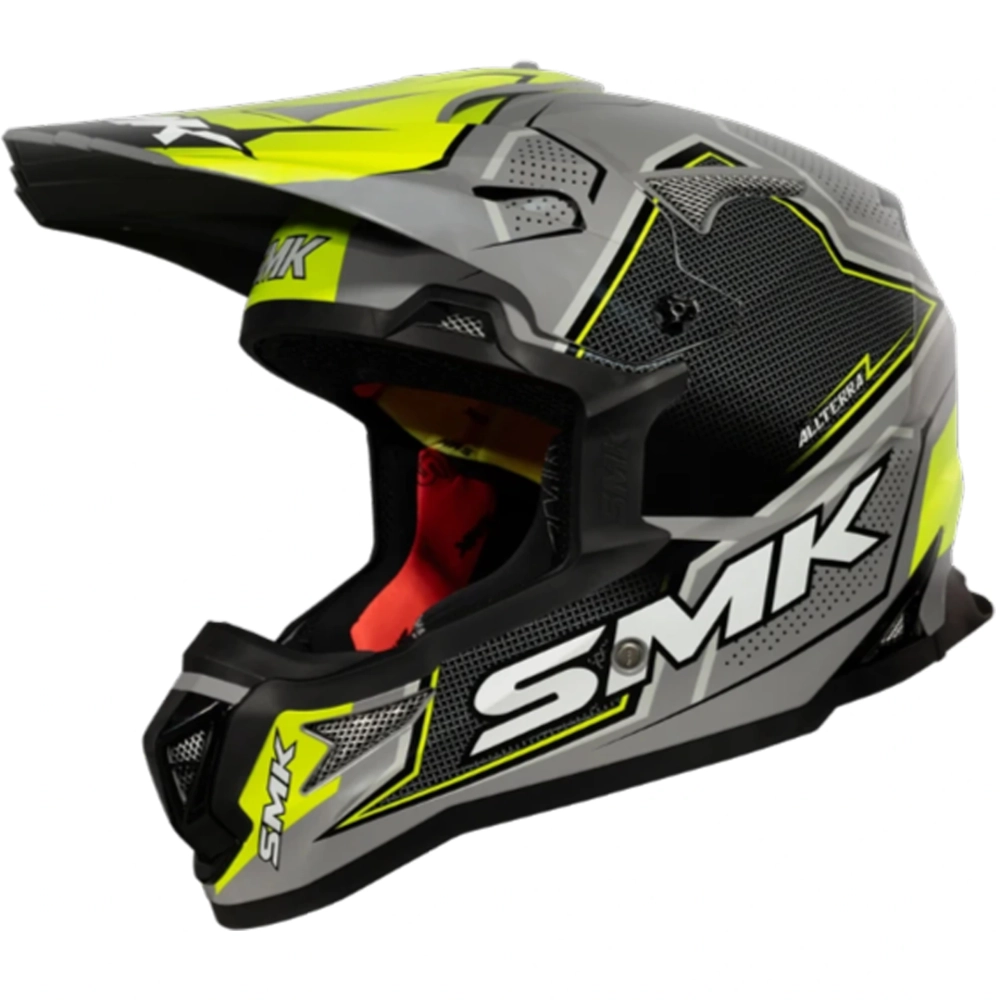 Шлем SMK ALLTERRA MAVERIX, цвет серый/желтый (L)