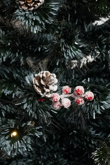 Оптоволоконная елка с LED лампочками Альпийская 150 см., леска+пвх, контроллер (Т2162-150)