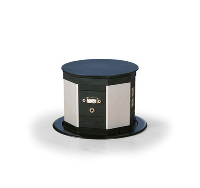 LIFT Розеточн.модуль2+2cat5e+V СЕРО-ЧЕРНЫЙ