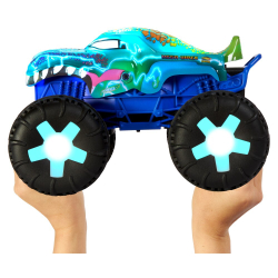 Hot Wheels - Монстр-трак на дистанционном управлении Mega-Wrex Alive 1:15 Light & Sound JBD90 / артикул   JBD90  / GTIN 194735258246