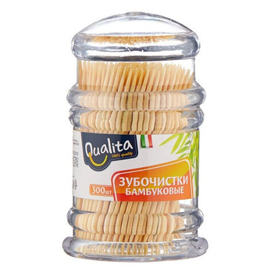 QUALITA зубочистки бамбук 200шт.