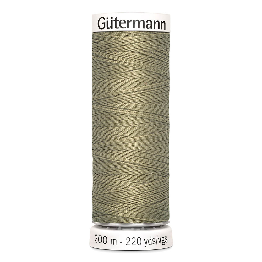 01 Нить Sew-All 100/200 м для всех материалов, 100% полиэстер Gutermann 748277 (258 умеренно-болотный)
