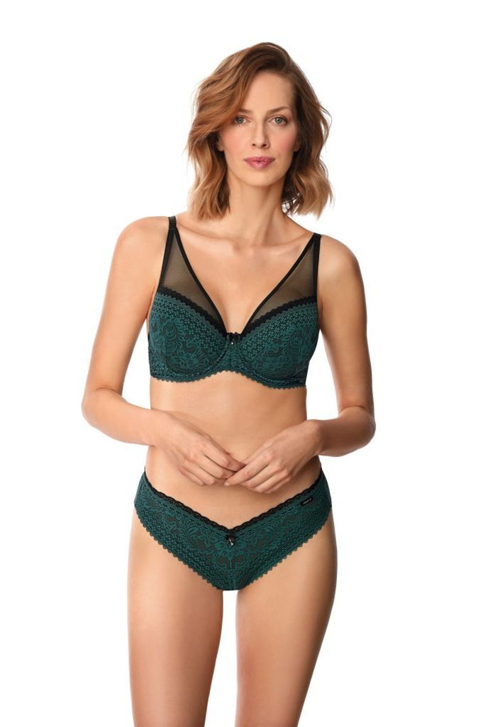 Пуш-ап бюстгальтер Xena (Размер: 70C) (Цвет: изумрудный)